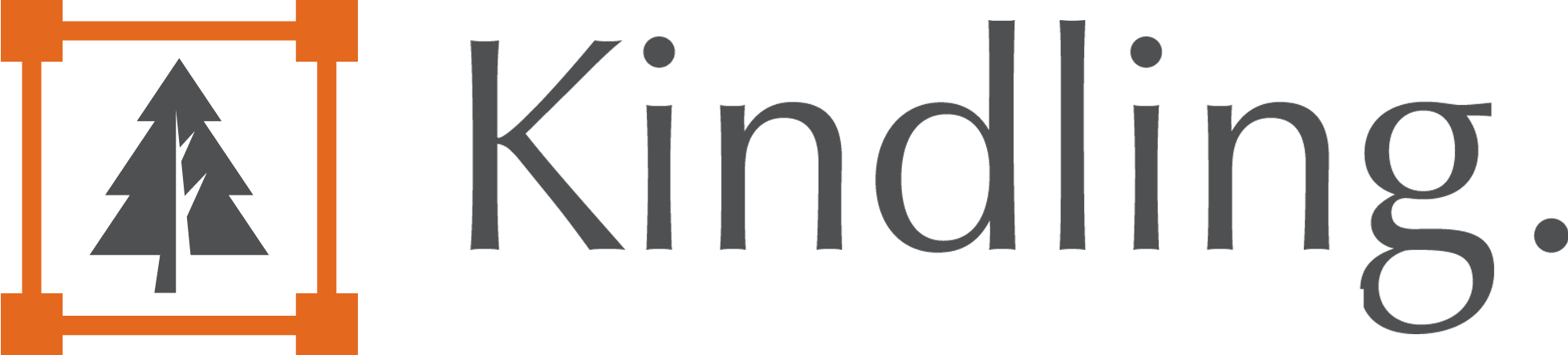 logo kindling grey