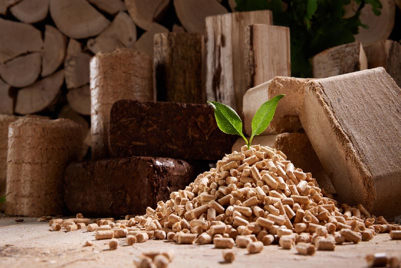 Granules de bois, biomasse, chauffage vert - Écohabitation