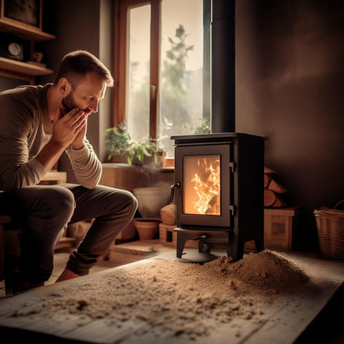 Ici, on transforme les palettes en bois abîmées en granulés de